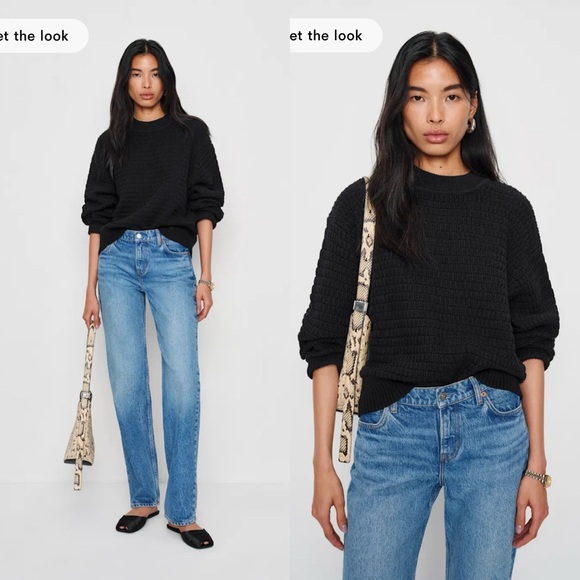 Reformation Sweaters - NWT Reformation Collie Oversized Cotton Crew in Size Medium